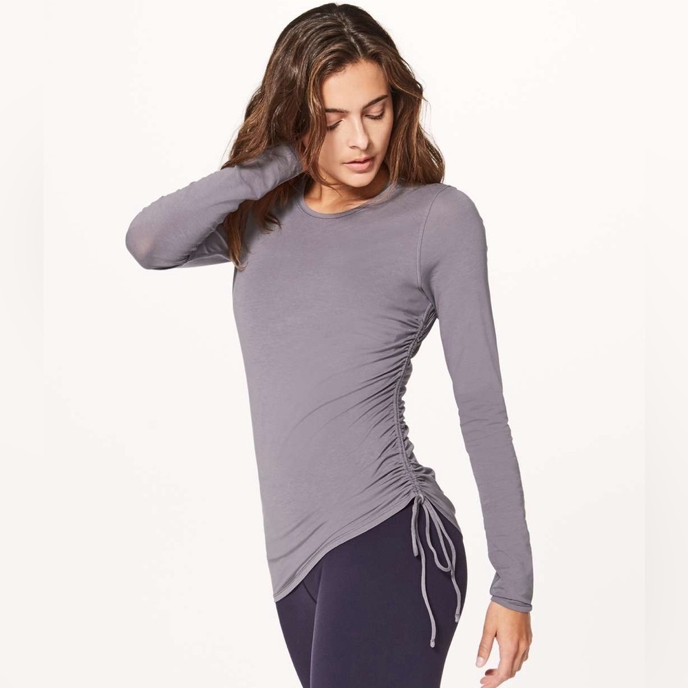 Lululemon Cinch It Long Sleeve Dusky Lavender Size 4/6